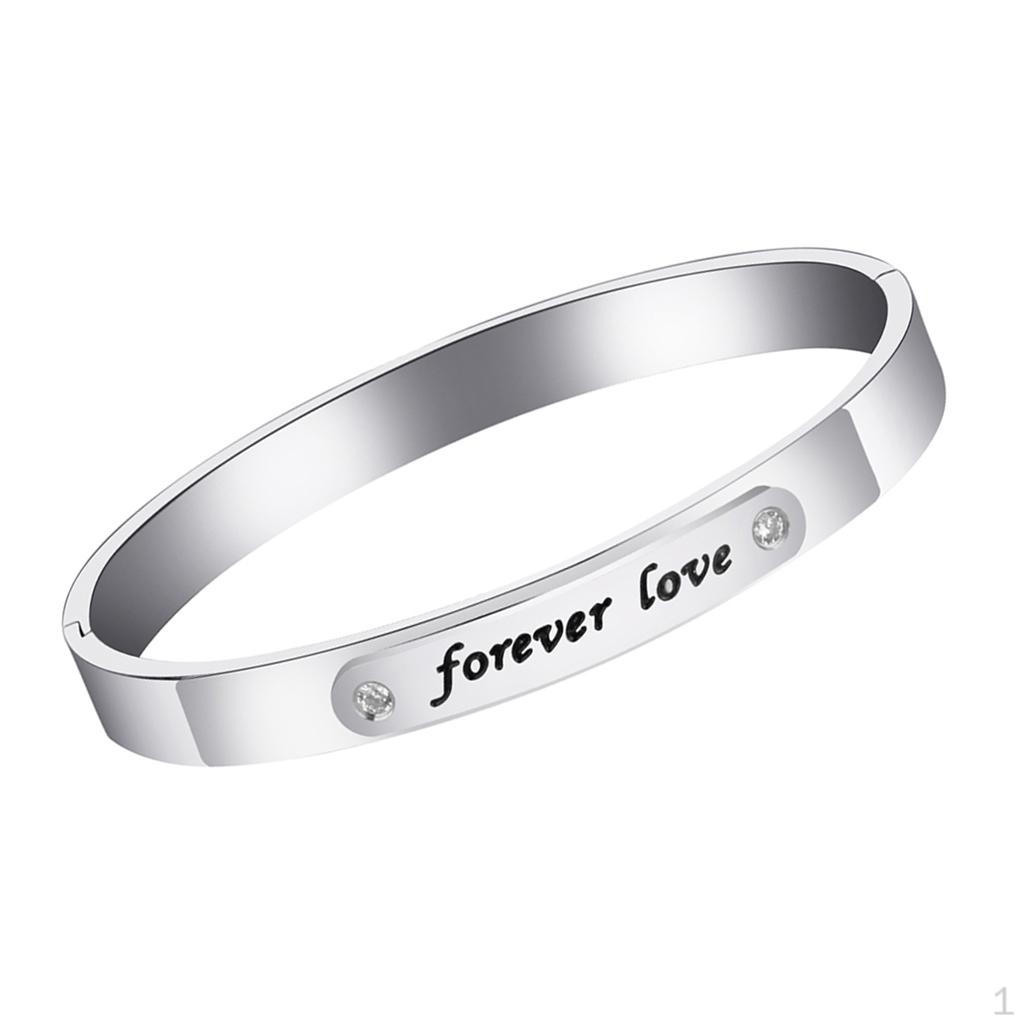 1 Piece Stainless Steel Bracelet For Anniversary, Or