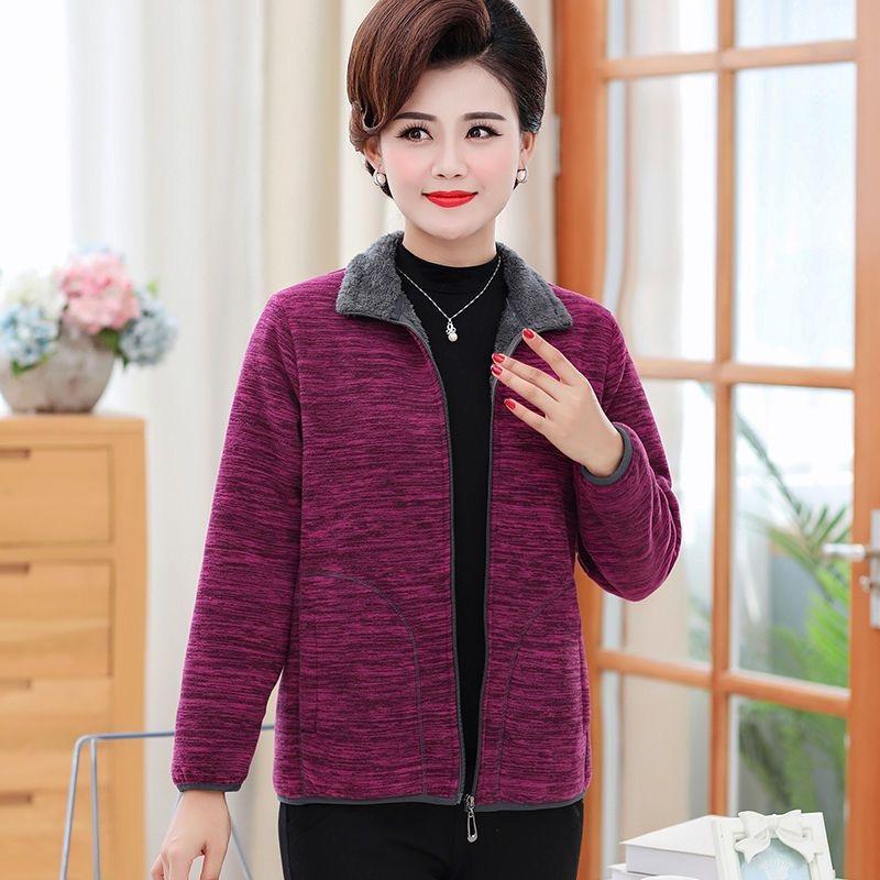 Polar Fleece Jacket Women  Autumn and Winter Thickened Double-sided Fleece Polar Fleece Jacket