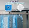Blue Water Cube 3D PEVA Waterproof Shower Curtain