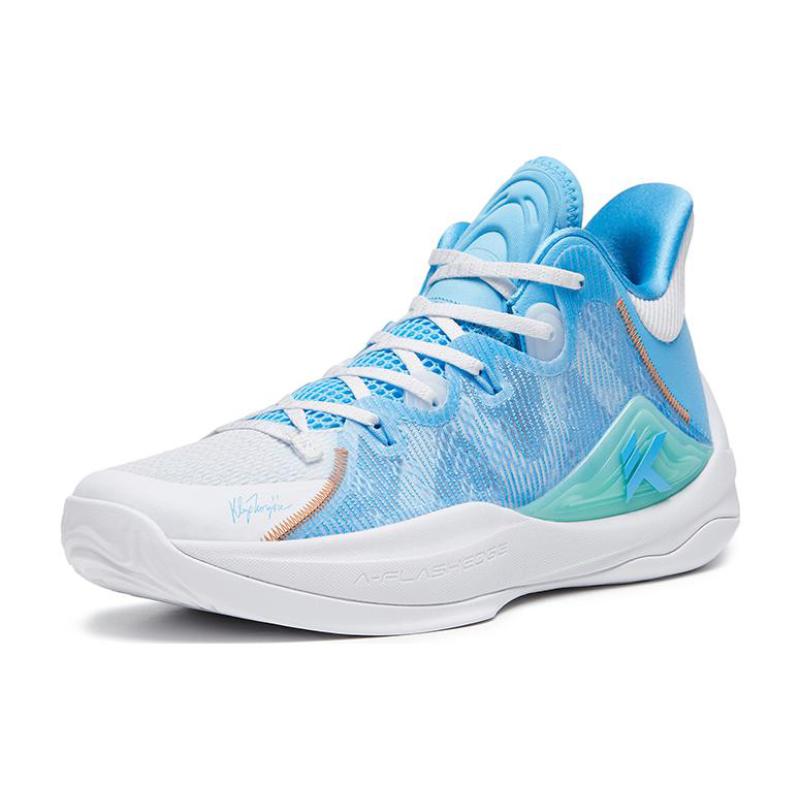 Anta See Mountain 2.5 Cushioning Anti-Slip And Wear-Resistant Low-Top Basketball Shoes Blue White Sneakers 112321602-1