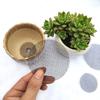 100 Pieces Set Bonsai Pots Mesh Pad Flower Pot Drainage Mat