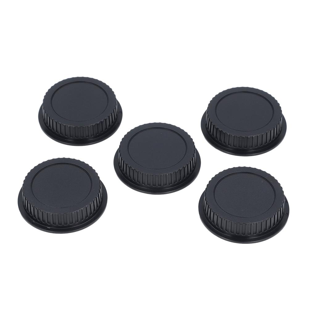 5PCS Camera Rear Lens Cap Kit ABS DSLR Micro SLR Camera Rear Lens Cover for EF Mount Lens
