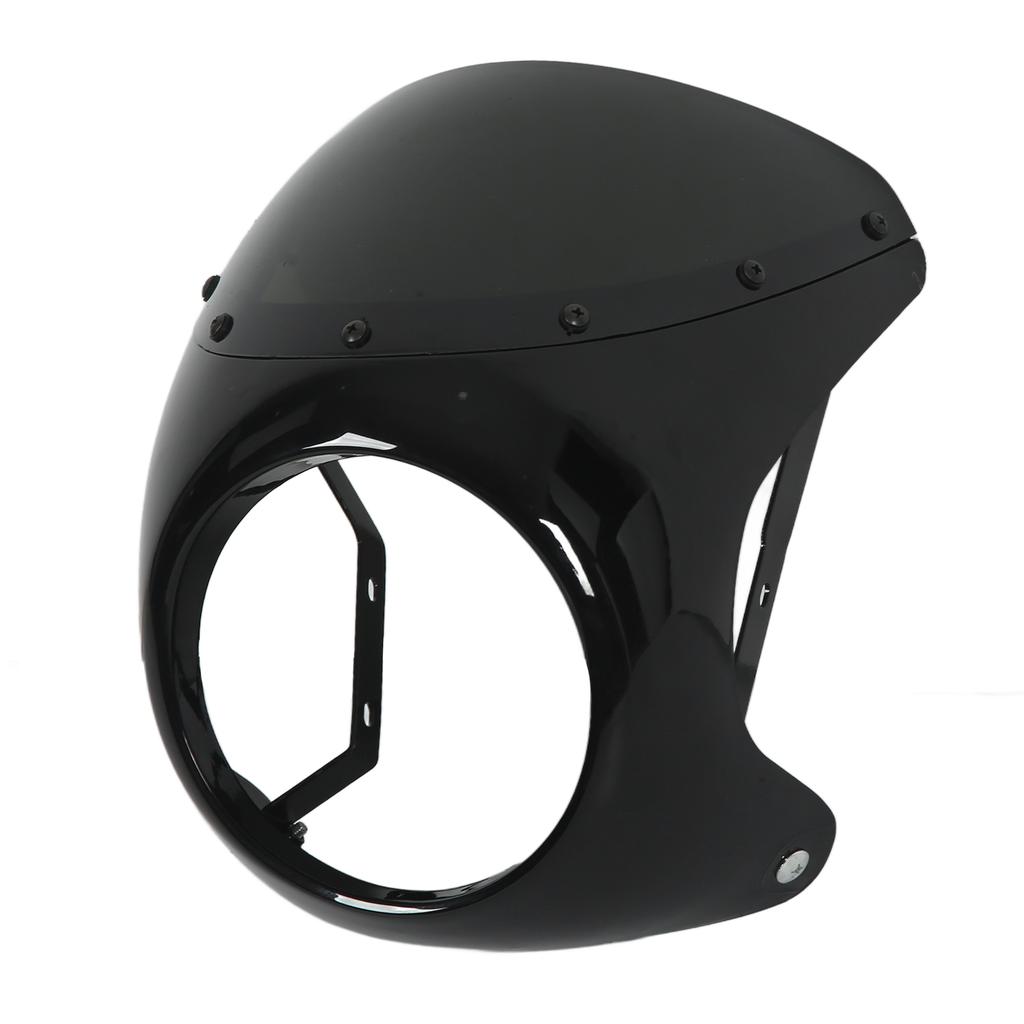 7in Motorrad Scheinwerfer Verkleidung Schutz Windschutzscheibe Universal für Die Meisten Motorräder Runde