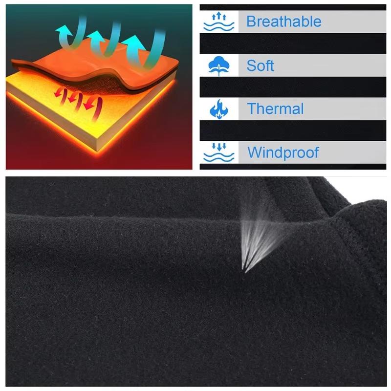 Winter Warm Polar Fleece Neck Gaiter Skiing Running Sport Scarf Face Mask Windproof Warm Head Cover Men Women Cycling Headwear