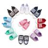 Spring and Autumn New Colorful Children's Shoes Side Baby Soft Sole Shoes 0-1 Year Unisex Canvas Walking Toddler Shoes