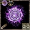 1 stuk Tarotkaart tafelkleed, mystiek runen astrologie altaarkleed, heksenhut decoratie tafelkleed, kaartspel tafelkleed