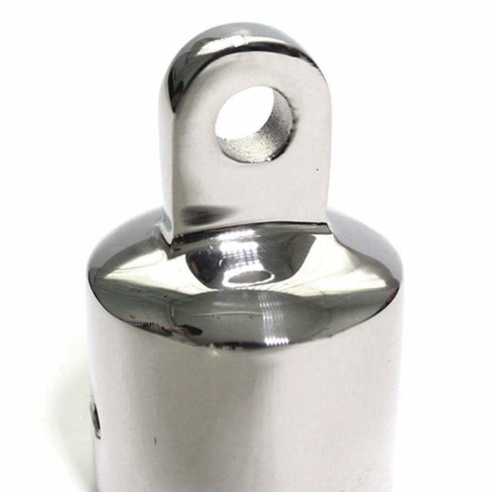 316 Stainless Steel Deck Hinge Slide Cap 22mm Pipe Canopy Tube End External Eye End Yacht Canopy