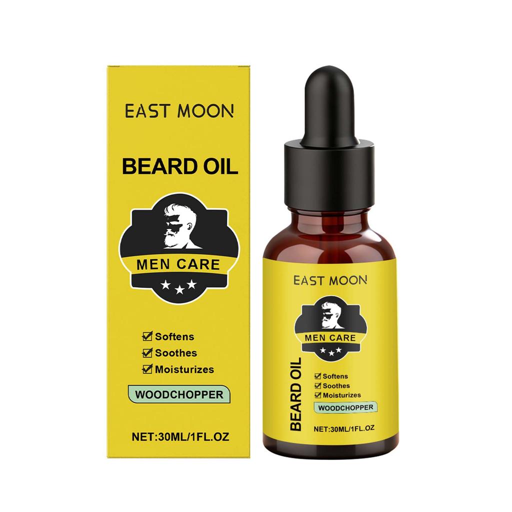 30ml Men's Beard Oil – Softens and Conditions Beard Hair, Nourishes the Skin Underneath, and Smoothes Frizz. A Refreshing, Non-greasy Formula.