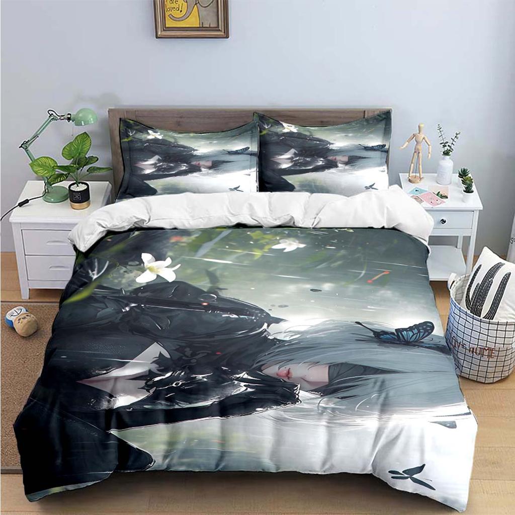 Comforter Famous Film Role A-Automata Nier Print Bedding Sets Bed Supplies Set Bed Comforter Set Bedding Set Luxury Gift