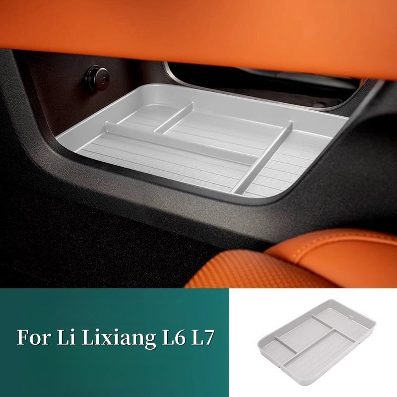 For Li Lixiang L6 L7 2024 ABS Car Under Center Console Organizer Storage Armrest Storage Box Auto Styling interior Accessories