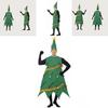 Festive Christmas Tree Dress-up Costume For Grownups Pictures Performances Gifts