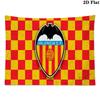 Valencia CF Logo Wall Tapestry Aesthetic Wall Hanging Printed Fabric Blanket Decorative Tapestries for Bedroom Living Room Home Decor