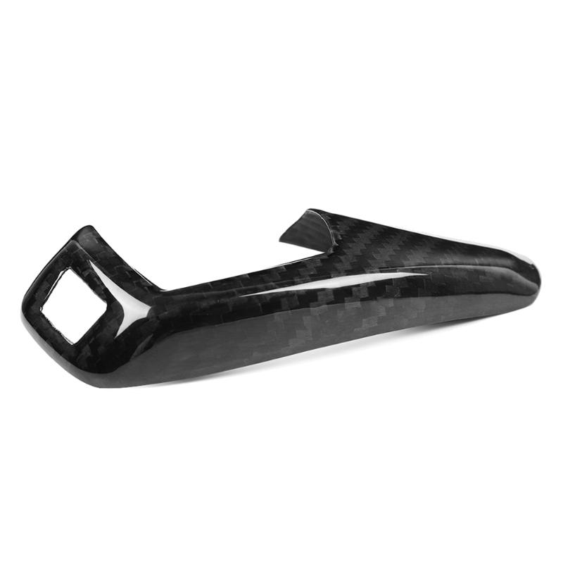 Textura de fibra de carbono para bmw f30 f10 f15 f07 f20 f21 f22 f32 f34 f35 5gt quadro do painel de mudança de engrenagem do carro botão de engrenagem capa cabeça guarnição