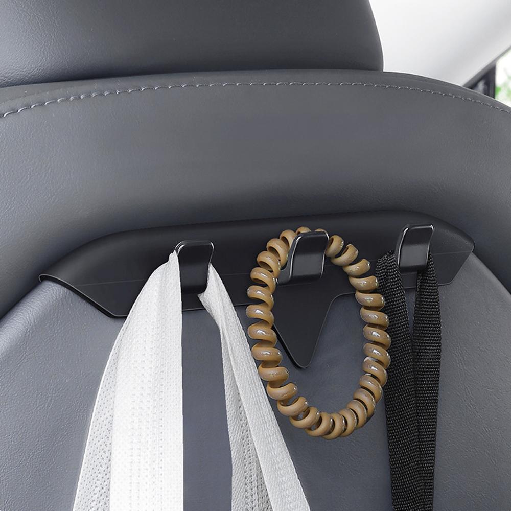 Suitable for Tesla Model Y Model 3 Rear Car Mount Multi-Purpose Cars Seat Back Hook Handbag Backpack Grocery Bag Storage Holder