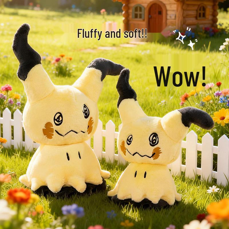 Rabbit Fur Mimikyu Pokémon Plush Dolls: Cute Cartoon Figurines