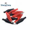 28MM Metal Alligator Clip G98 Crocodile Electrical Clamp for Testing Probe Meter Black and Red with Plastic Boot Rated