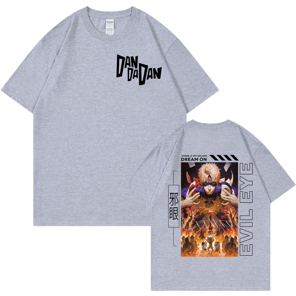 Japanese Anime Dandadan Evil Eye Graphic T Shirts Gothic Fashion Vintage Short Sleeve Tshirt Men Women Casual Oversized T Shirt