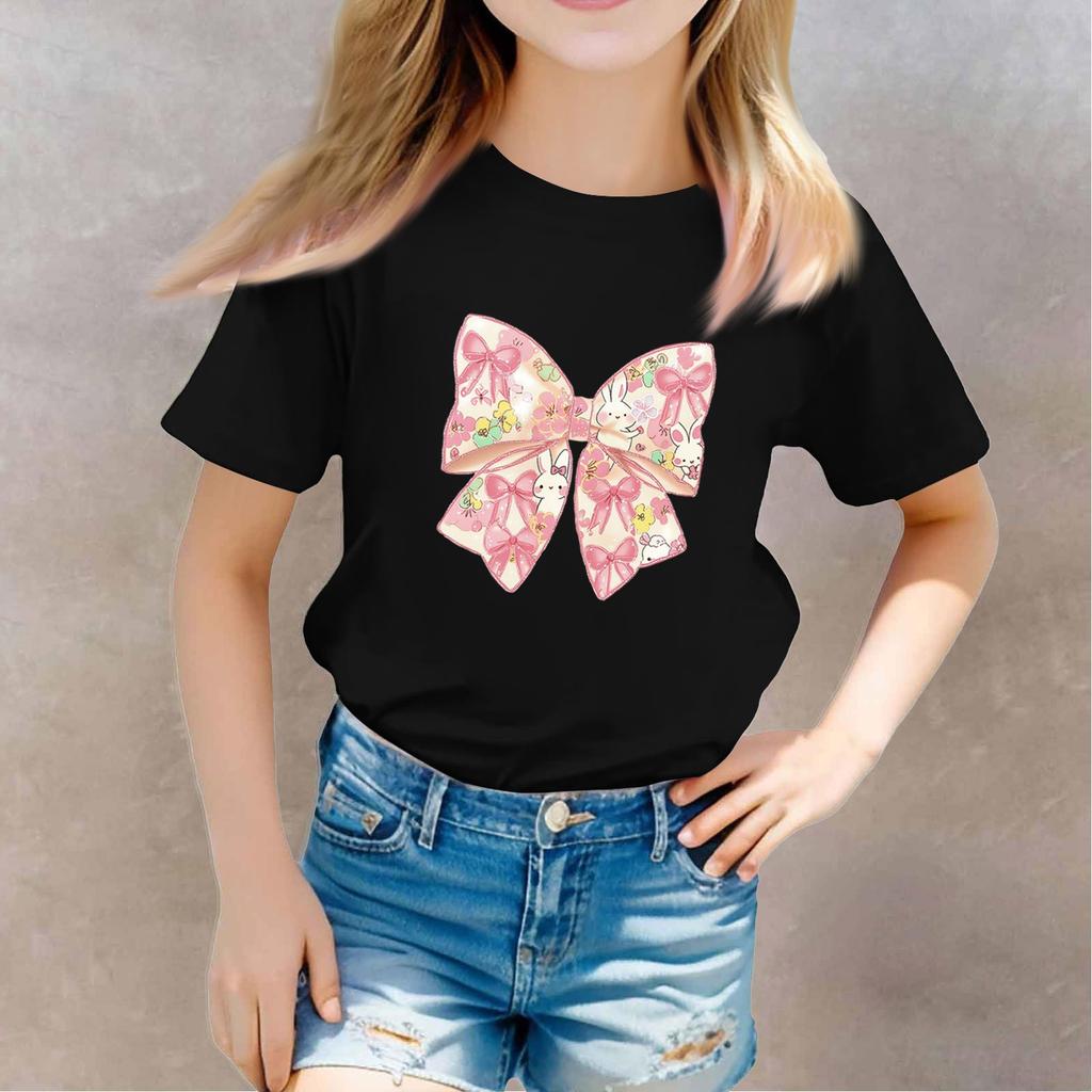 Toddler Girl Boy T-Shirts Kids Top Boys And Girls Printed Short Sleeved T-shirt