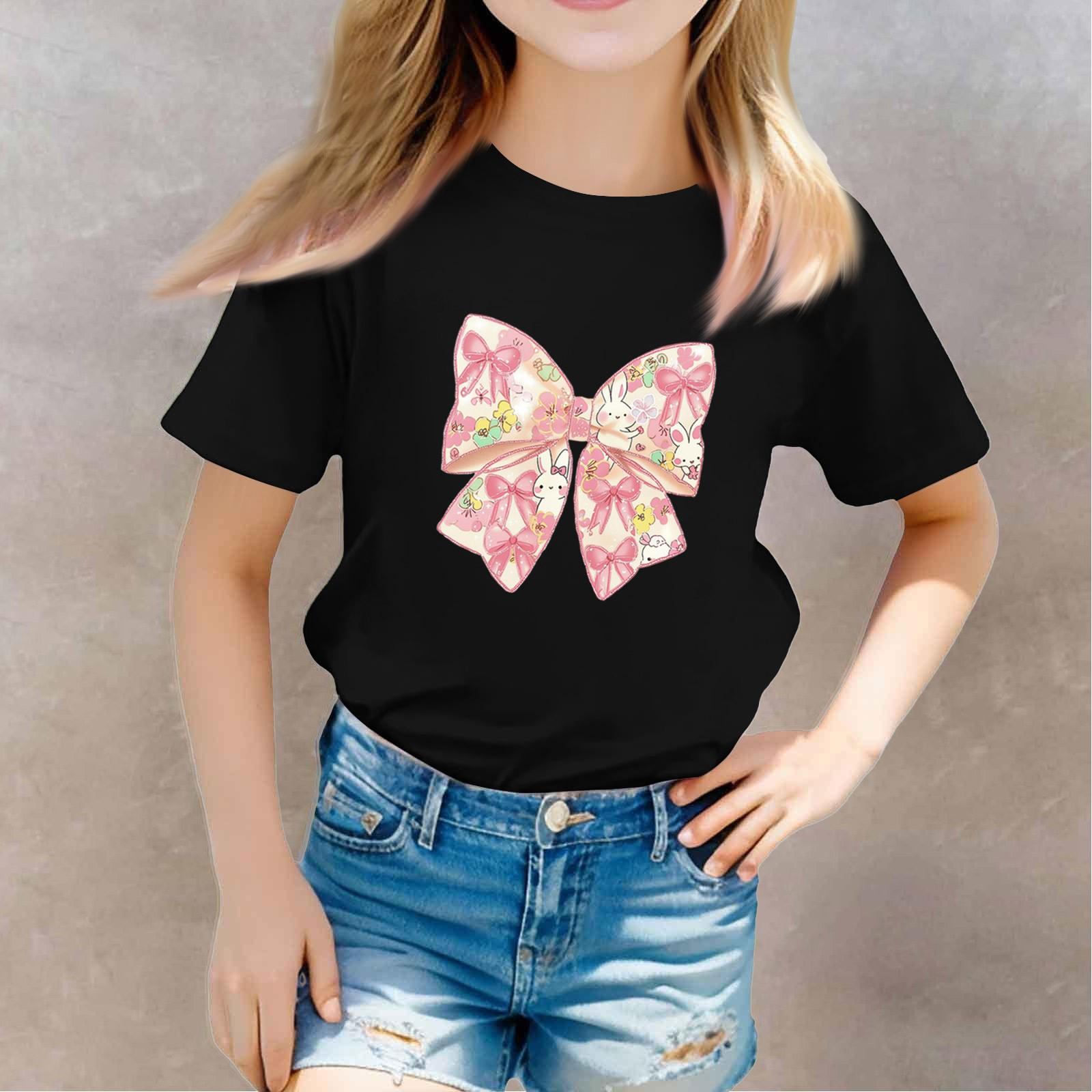 

Toddler Girl Boy T-Shirts Kids Top Boys And Girls Printed Short Sleeved T-shirt 140