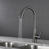 Tuqiu Kitchen Faucets Grey Faucets for Kitchen Sink Pull Out Brushed Gold Spring Spout Mixers Tap Hot Cold Water Crane