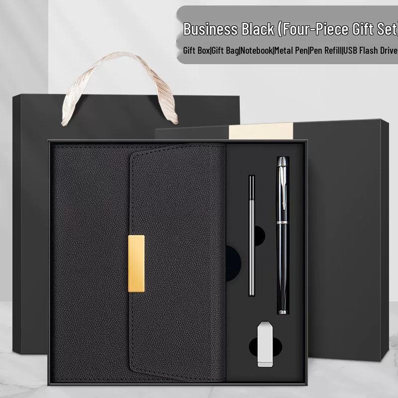 Customizable A5 Notebook Gift Set with Logo Printing - Corporate Business Souvenir