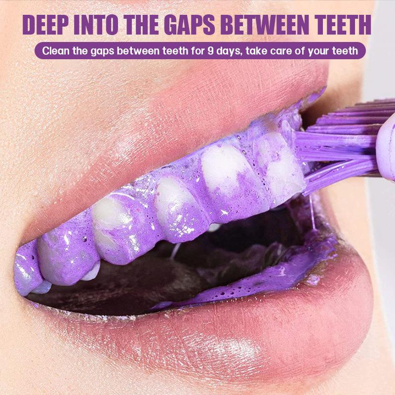 Purple Whitening Tooth Powder for Teeth Cleaning, Removes Yellow Stains & Tartar, Freshens Breath, Natural Herbal Formula, 100g