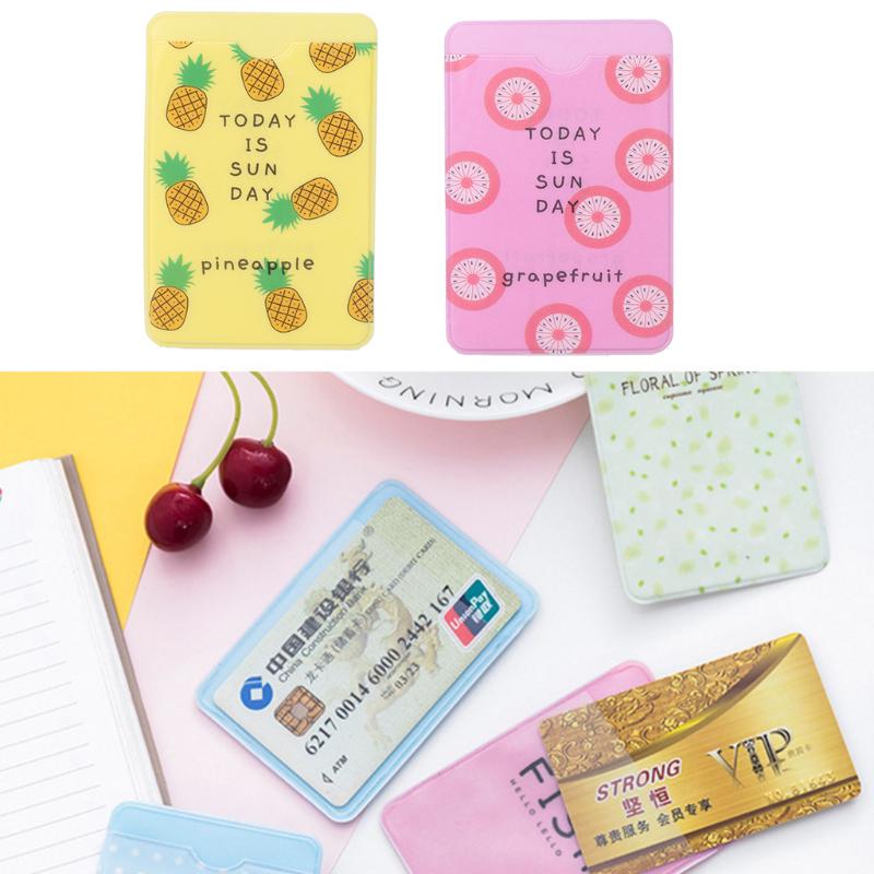 

Фрукты Двойной слой Держатель кредитной карты Студенты Школьный автобус Карты Банк Крышка Чехол