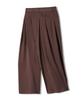 TRILLION Double Inverted Tuck Wide Pants [Brown]