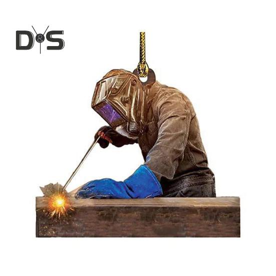 

Сварщик автомобиль подвесные украшения мультфильм акриловый автомобиль интерьер подвеска домашний рюкзак вечеринка настенный декор для гостиной 6