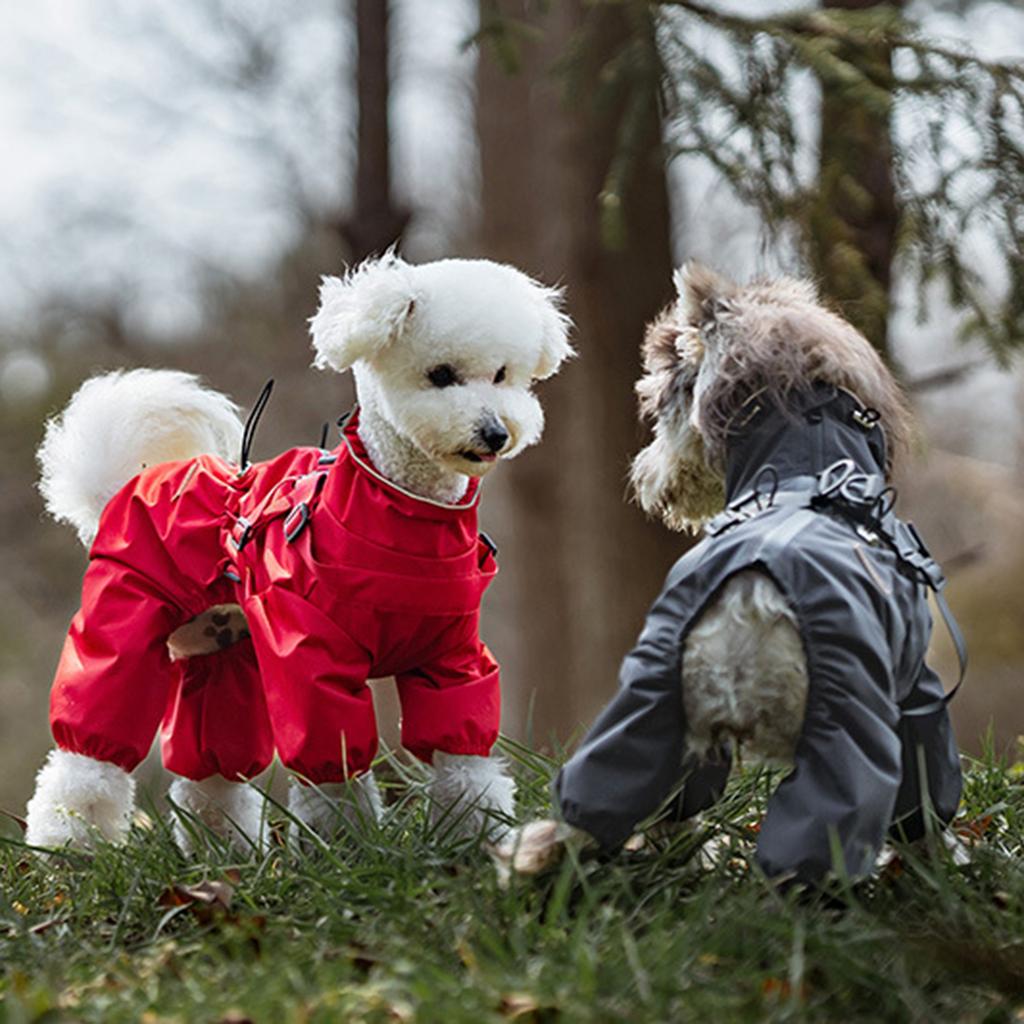 Pet Dog Raincoats Suitable for Large Medium and Small Dog Clothes Windproof and Waterproof Puppy Rainwear