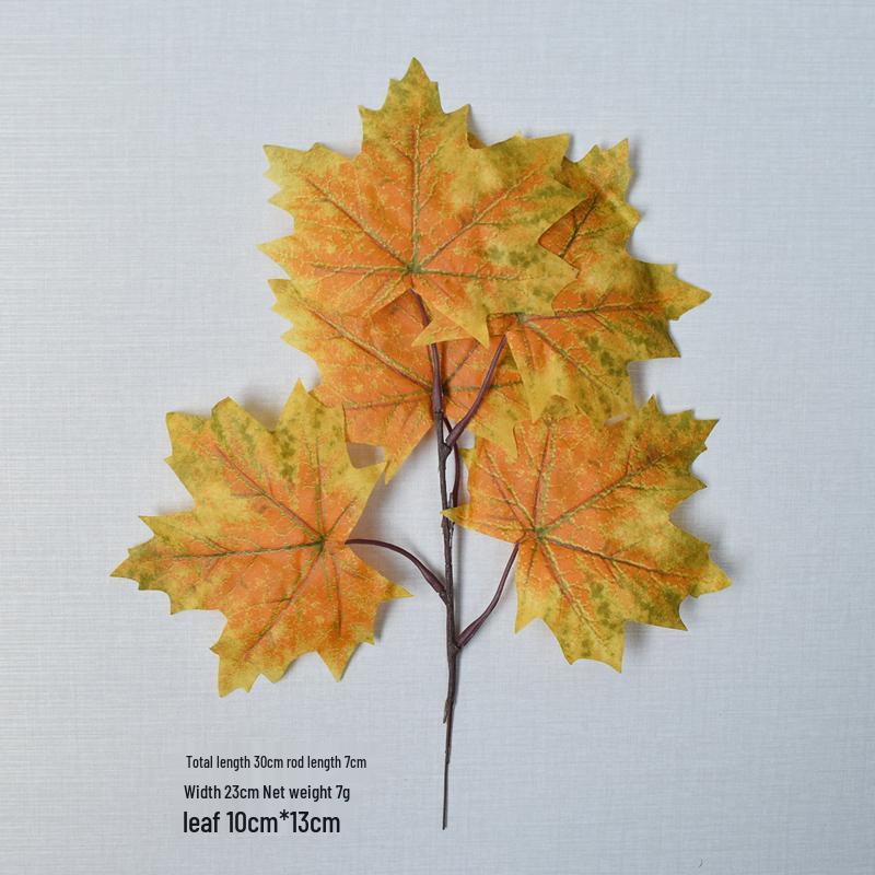 Украшение на День благодарения: Искусственные кленовые листья, тыквы, желуди и ягоды