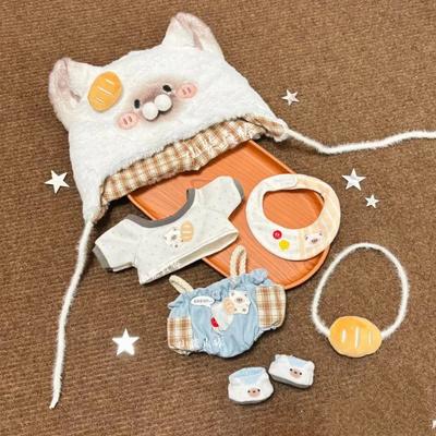 Kätzchen backt Brot 10cm 20cm Baumwollpuppe Kleidung wechseln Keine Attribute Kleidung Puppen Kleidung wechseln Dekorieren Keine Puppe