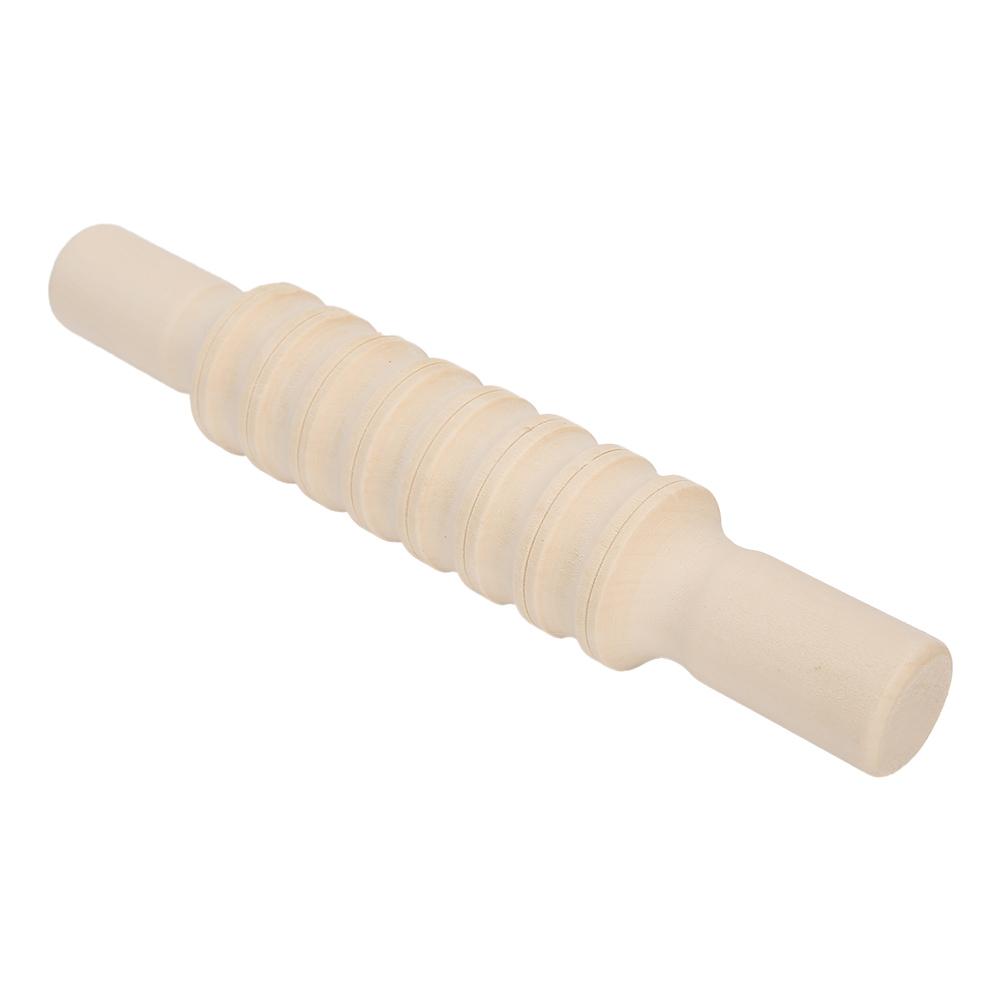 Rolling Stick Modeling Roller Pottery Tools Solid Wood Sculpture Kit Polished Craft CollectionStripe Type