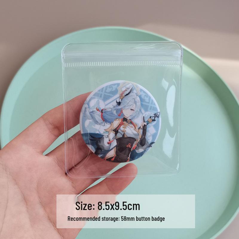 Thickened Transparent PVC Self-Sealing Jewelry Storage Bags