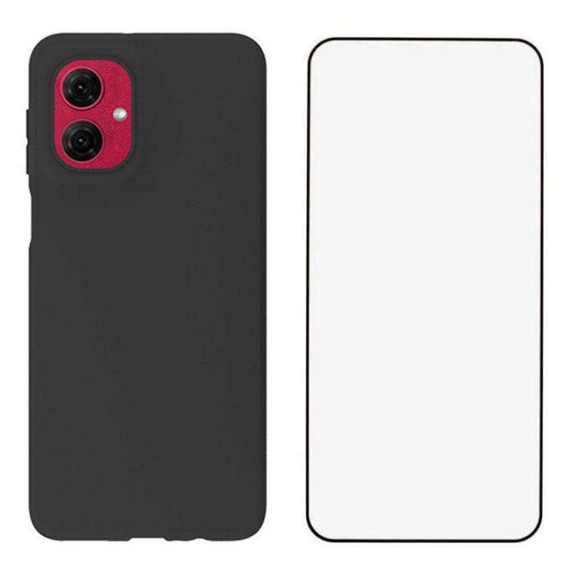 

Серия WANLONFENG MS для Motorola Moto G55 5G Чехол из ТПУ Матовая крышка с защитной пленкой для экрана (Большое отверстие для линзы) A