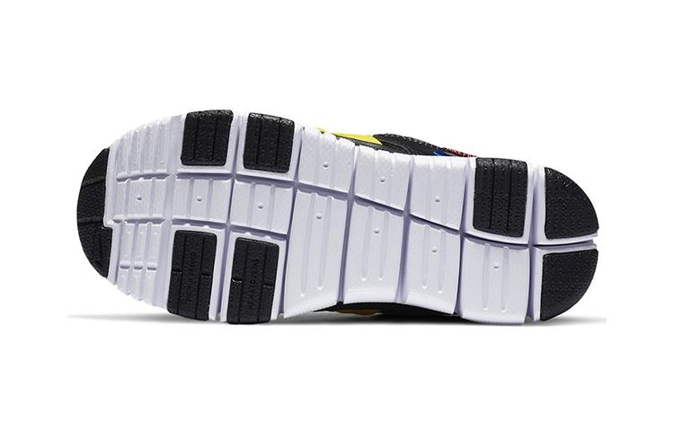 Nike Dynamo Free QS Low Top Sports Casual Shoes Black Yellow Children Aged 3 7 Years Old DC8317-002