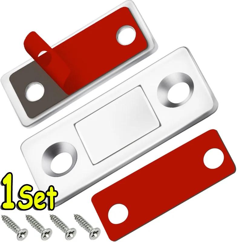 

Invisible Strong Magnetic Cabinet Catches Ultra-Thin Door Magnets Stops Adhesive Drawer Magnet Catch for Kitchen Closet Closer