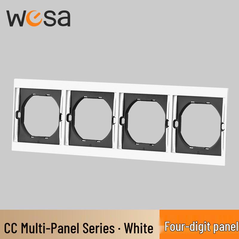 European Standard Multi-position Wall Socket with Flame Retardant Protection and Simple Design