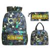 Star Peripheral Printing Primary And Secondary School Students Schoolbag Leisure Pencil Bag Children'S Portable Meal Bag Set
