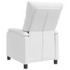 Recliner Chair White Faux Leather