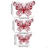 12 Count 3D Hollow Butterfly Wall Stickers for Event Decoration in Multiple Sizes