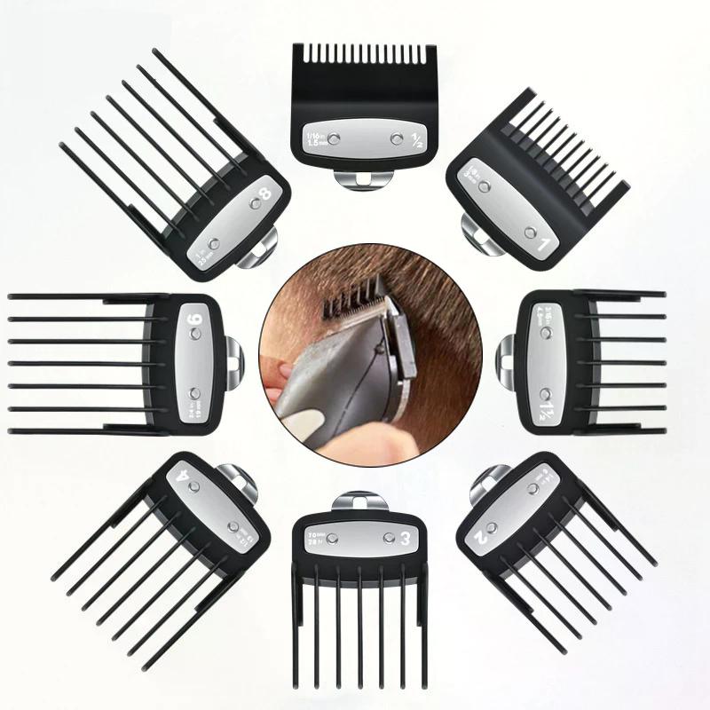 4/8Pcs Professional Barber Hair Clipper Guide Combs For Trimmer Attachment Hair Cutting Guide Replacement Set Limited Comb Salon