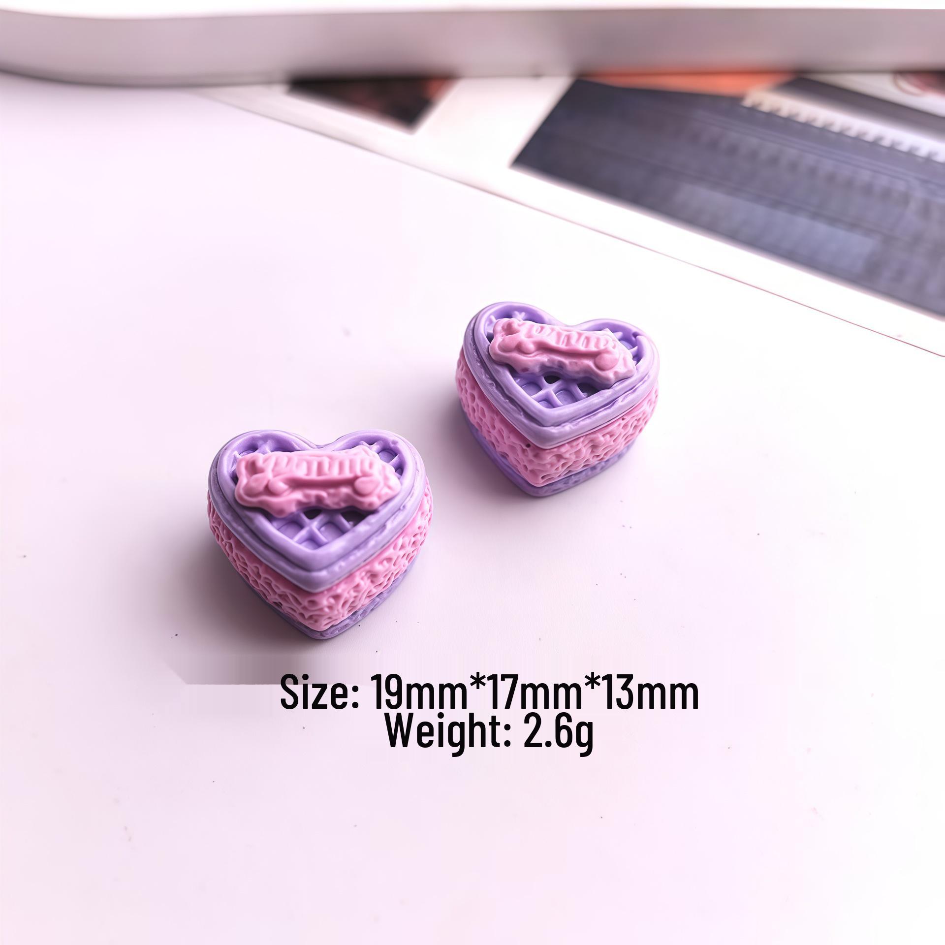 Glossy Multi-Layer Cake Toy: Cute DIY Ornament & Handmade Resin Accessories for Phone Cases & Headwear. Small Card