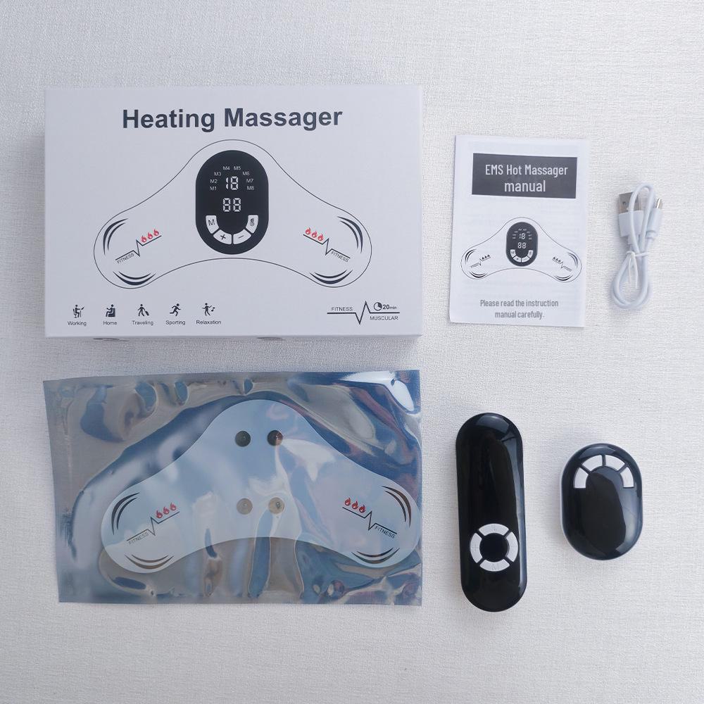 Portable Full Body Neck and Shoulder EMS Heating Massager with Remote Control