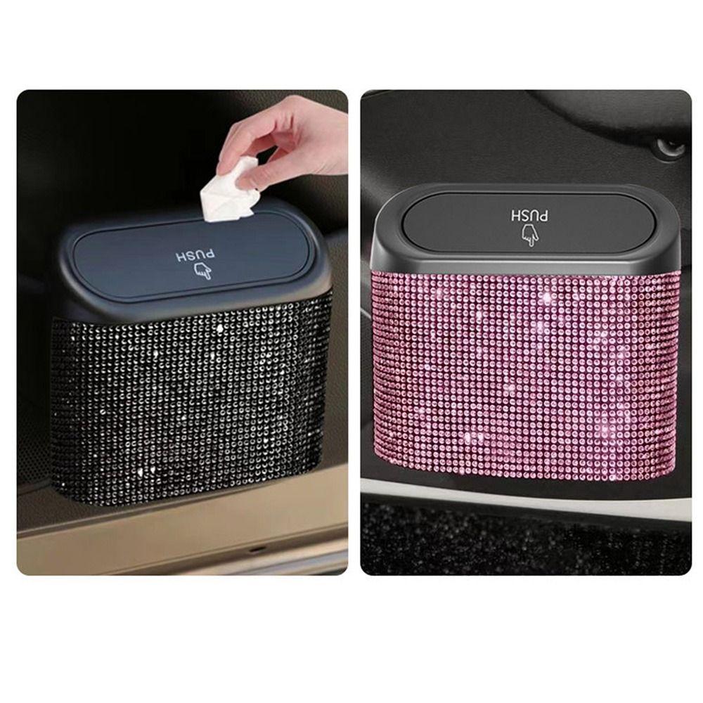 Removable Auto Unbrella Storage Box Back Clip Mini Desktop Trash Can  Seat Back