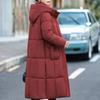 Mode Damen Langer Mantel Winterjacken Kapuze Elegant Locker Dick Warm Übergröße Damen Parkas