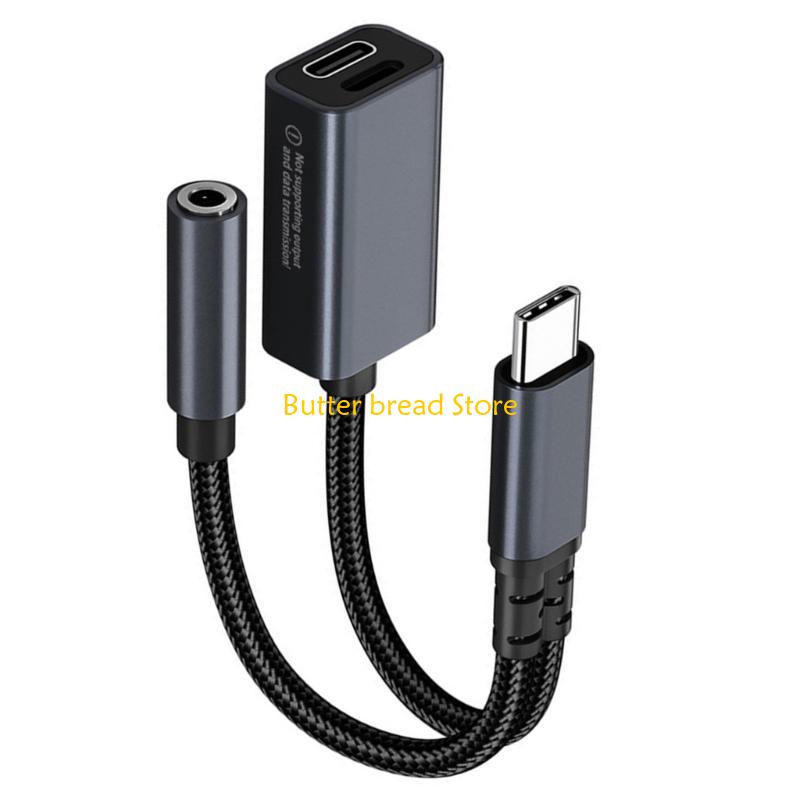 W89C Hand USBC To 3.5mm Music Charging Cable Convenient & Practical Power Cable