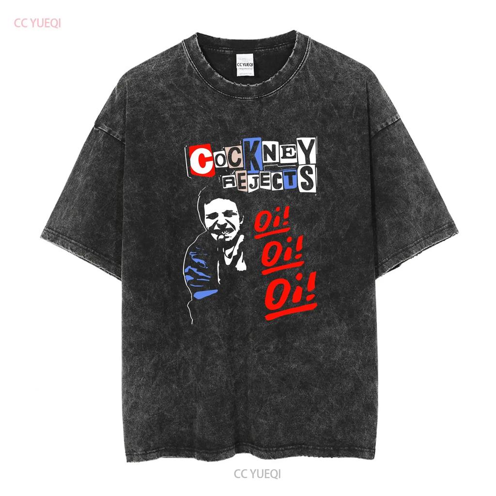 Cockney Rejects Funny Logo T Shirt Size S 3XL Long or Short Sleeves Vintage Washed Unisex Streetwear Breathable Homme