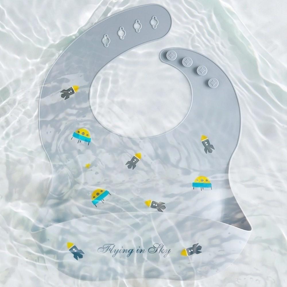 Cartoon Printed Baby Bibs Soft Silicone Toddlers Bibs Cute Waterproof Bibs  Newborn