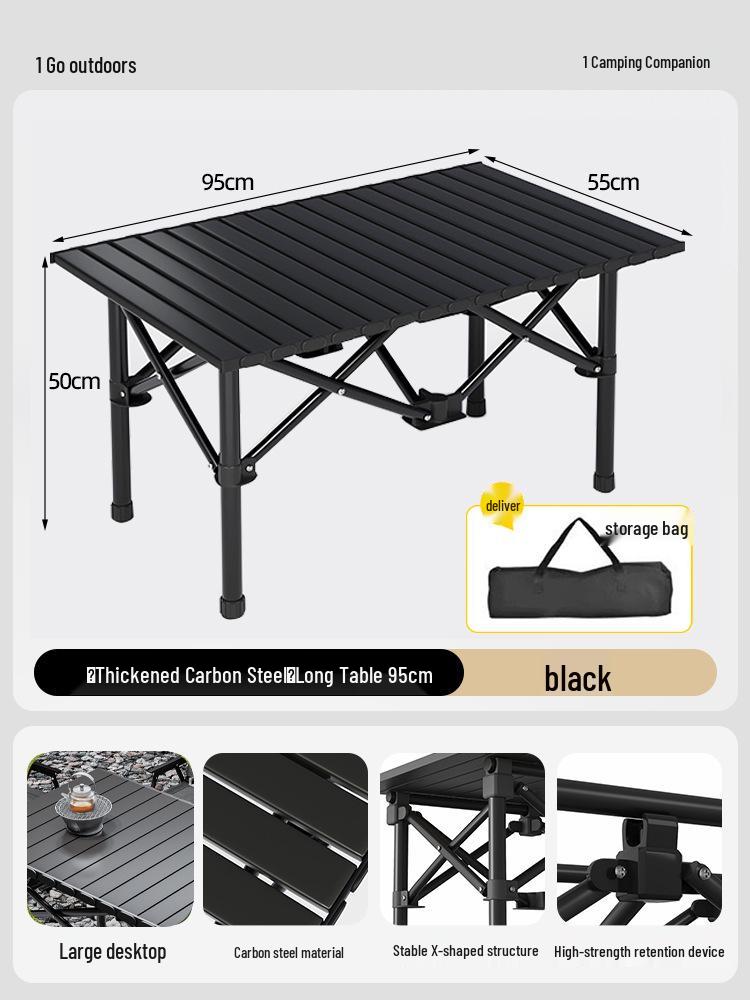 Portable Outdoor Folding Table Set for Camping, Picnic, and Barbecue Trips